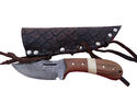 Pioneer Custom Made Damascus Steel Hunting Knife N