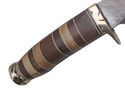  Pioneer Custom Made Damascus Steel Hunting Knife 