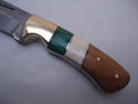 Pioneer Custom Made Damascus Steel Hunting Knife N