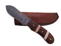 Pioneer Custom Made Damascus Steel Hunting Knife N