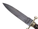 Pioneer Custom Made Damascus Steel Hunting Knife N