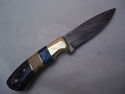 Pioneer Custom Made Damascus Steel Hunting Knife N