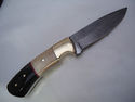 Pioneer Custom Made Damascus Steel Hunting Knife N