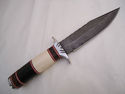 Pioneer Custom Made Damascus Steel Hunting Knife N