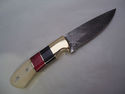 Pioneer Custom Made Damascus Steel Hunting Knife N