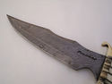 Pioneer Custom Made Damascus Steel Hunting Knife N