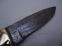 Pioneer Custom Made Damascus Steel Hunting Knife N