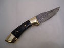 Pioneer Custom Made Damascus Steel Hunting Knife N