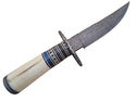 Pioneer Custom Made Damascus Steel Hunting Knife,W