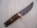 Pioneer Hand Made Damascus Steel Hunting Knife,New