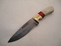 Pioneer Custom Made Damascus Steel Hunting Knife N