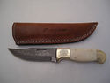 Pioneer Custom Made Damascus Steel Hunting Knife N