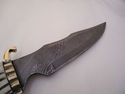 Pioneer Custom Made Damascus Steel Hunting Knife N