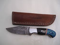 Pioneer Custom Made Damascus Steel Hunting Knife N