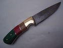 Pioneer Custom Made Damascus Steel Hunting Knife N