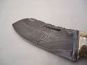 Pioneer Custom Made Damascus Steel Hunting Knife N