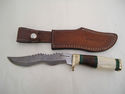 Pioneer Hand Made Damascus Steel Hunting Knife New