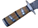 Pioneer Custom Made Damascus Steel Hunting Knife N