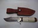 Pioneer Custom Made Damascus Steel Hunting Knife N