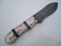 Pioneer Custom Made Damascus Steel Hunting Knife N