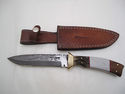 Pioneer Custom Made Damascus Steel Hunting Knife N