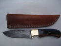 Pioneer Custom Made Damascus Steel Hunting Knife N