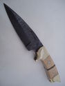 Pioneer Custom Made Damascus Steel Hunting Knife N