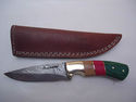 Pioneer Custom Made Damascus Steel Hunting Knife N