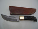 Pioneer Custom Made Damascus Steel Hunting Knife N