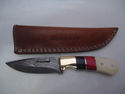 Pioneer Custom Made Damascus Steel Hunting Knife N