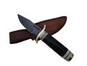 Pioneer Custom Made Damascus Steel Hunting Knife N