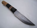 Pioneer Custom Made Damascus Steel Hunting Knife N