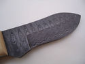 Pioneer Custom Made Damascus Steel Hunting Knife N