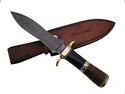 Pioneer Custom Made Damascus Steel Hunting Knife N