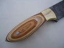 Pioneer Custom Made Damascus Steel Hunting Knife N