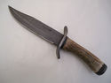 Pioneer Custom Made Damascus Steel Hunting Knife N