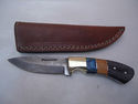 Pioneer Custom Made Damascus Steel Hunting Knife N