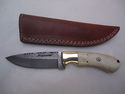 Pioneer Custom Made Damascus Steel Hunting Knife N