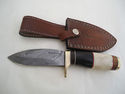 Pioneer Custom Made Damascus Steel Hunting Knife N