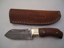 Pioneer Custom Made Damascus Steel Hunting Knife N