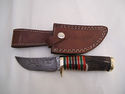 Pioneer Hand Made Damascus Steel Hunting Knife,New