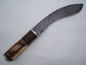 Pioneer Custom Made Damascus Steel"Kukri"Hunting K