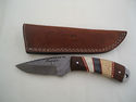 Pioneer Custom Made DamascusSteel Hunting Knife Ne