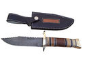 Pioneer Custom Made Damascus Steel Hunting Knife N