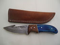 Pioneer Custom Made Damascus Steel Hunting Knife N