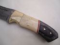 Pioneer Custom Made Damascus Steel Hunting Knife N