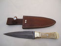 Pioneer Custom Made Damascus Steel Hunting Knife N