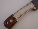 Pioneer Custom Made Damascus Steel Hunting Knife N