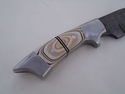 Pioneer Custom Made Damascus Steel Hunting Knife N