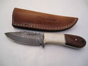 Pioneer Custom Made Damascus Steel Hunting Knife N